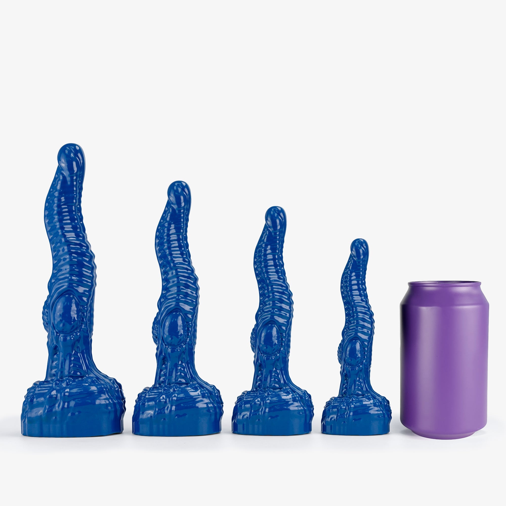 The alien ii dildo size comparison next to 330ml can.