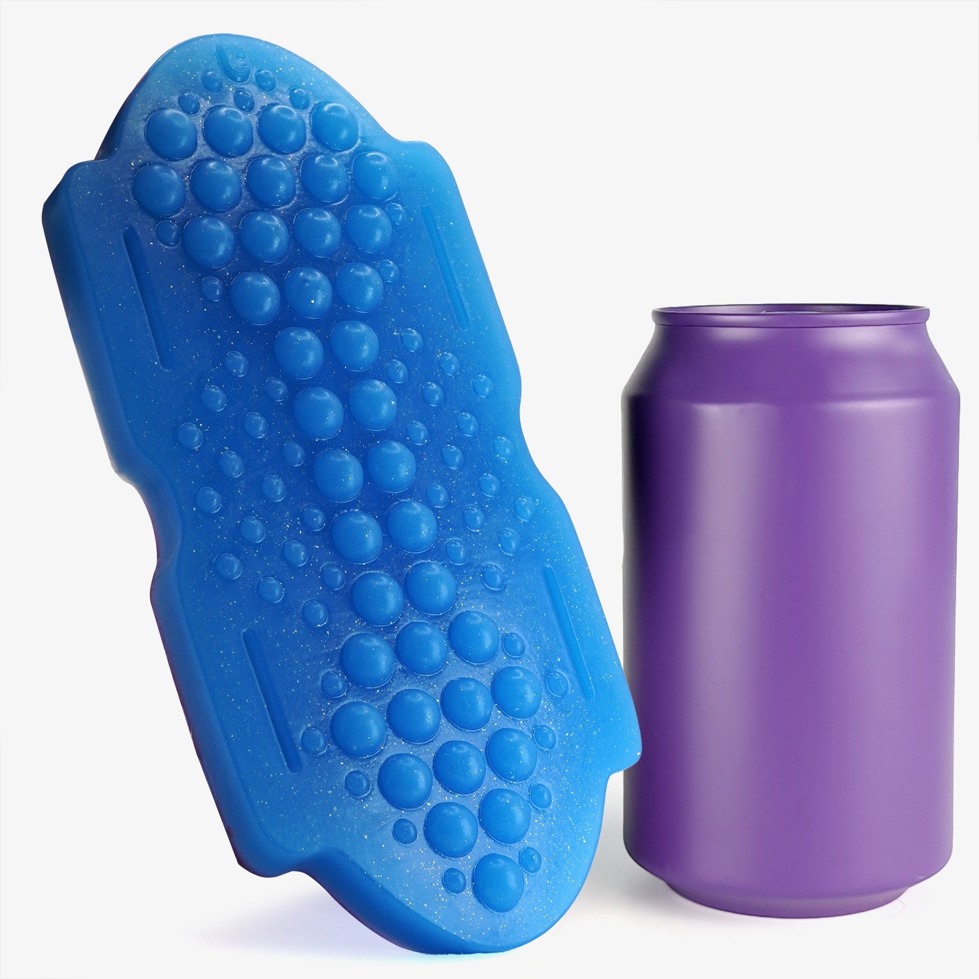 The bubble grinder size comparison next to 330ml can.