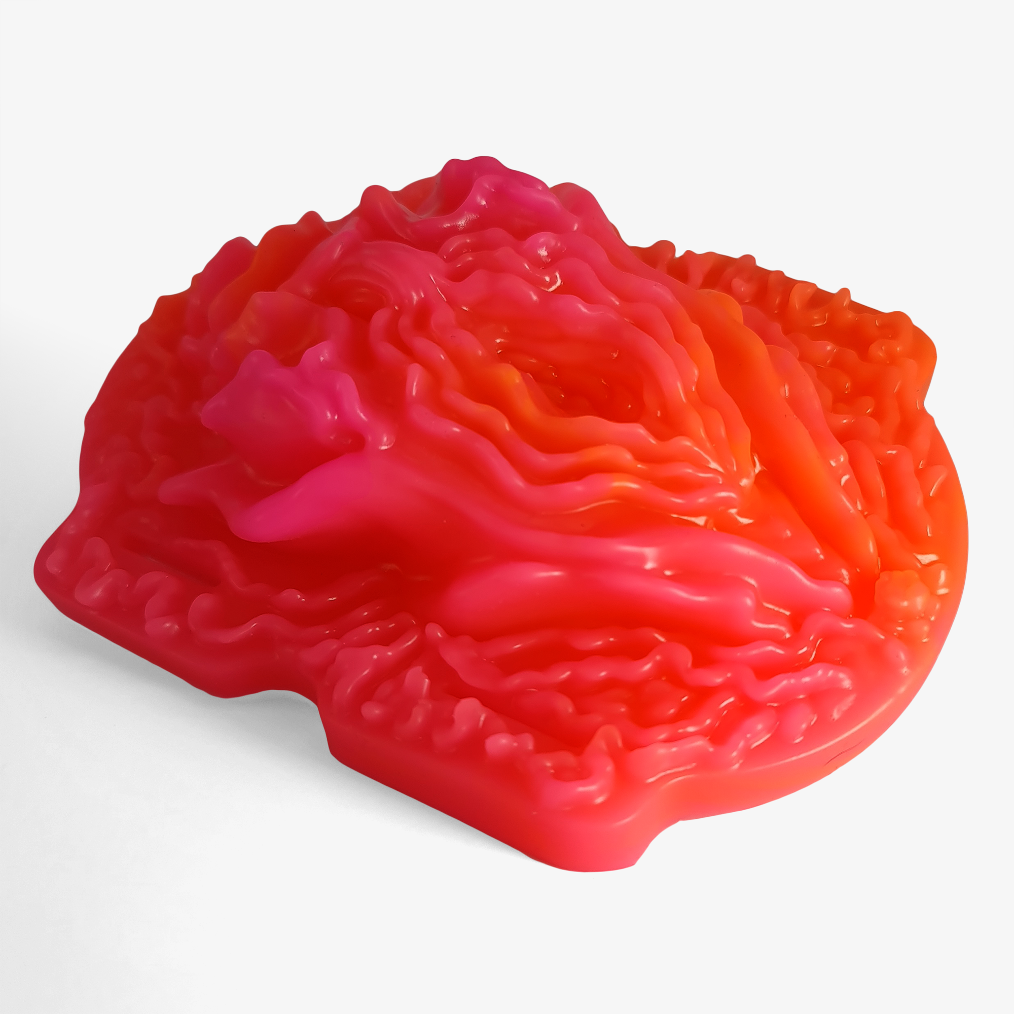 The synstyl grinder laying down side on.