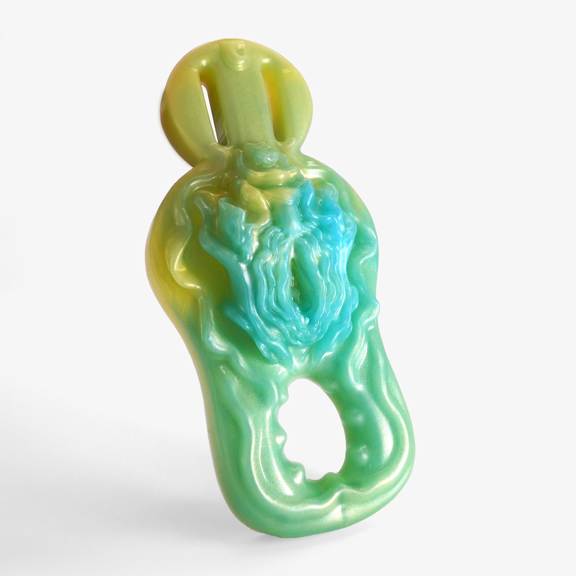 The synstyl grinder cock ring front.