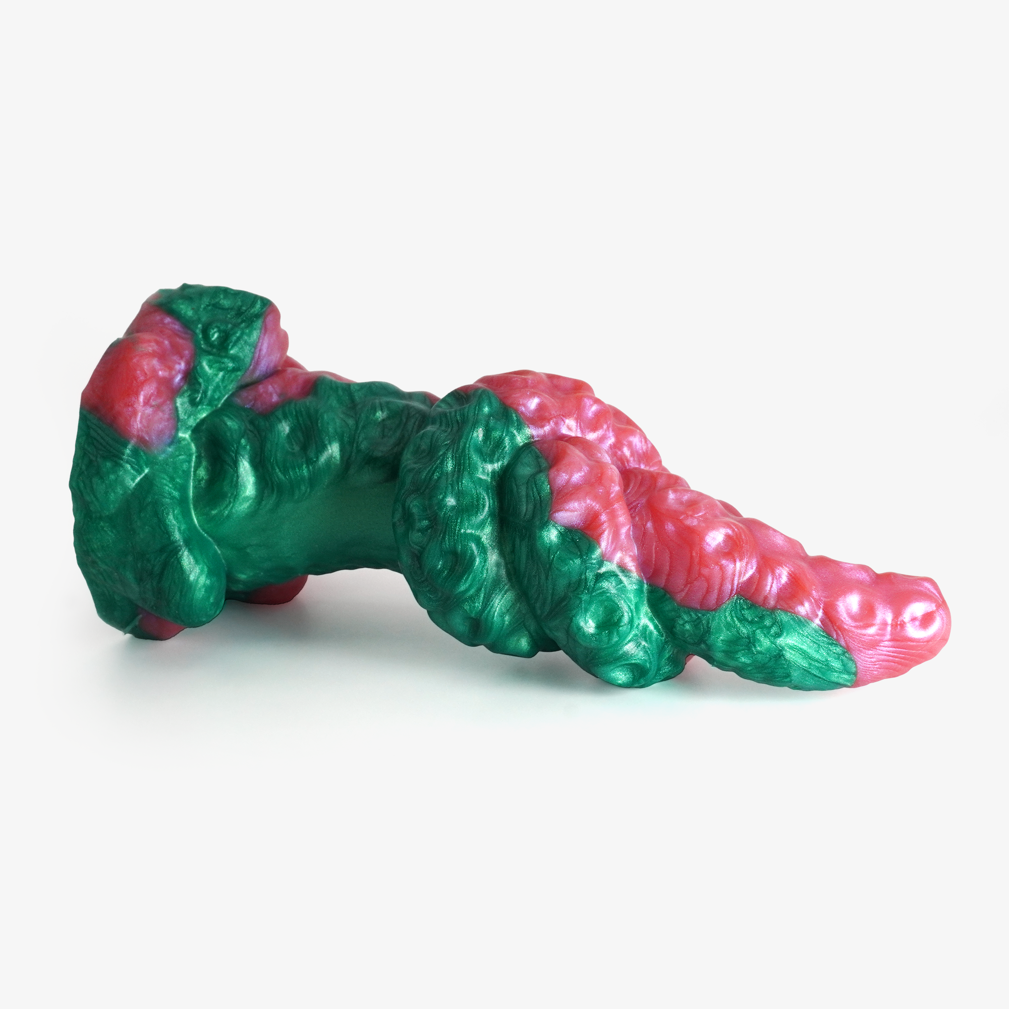 The tentacle: knot ii dildo laying down.