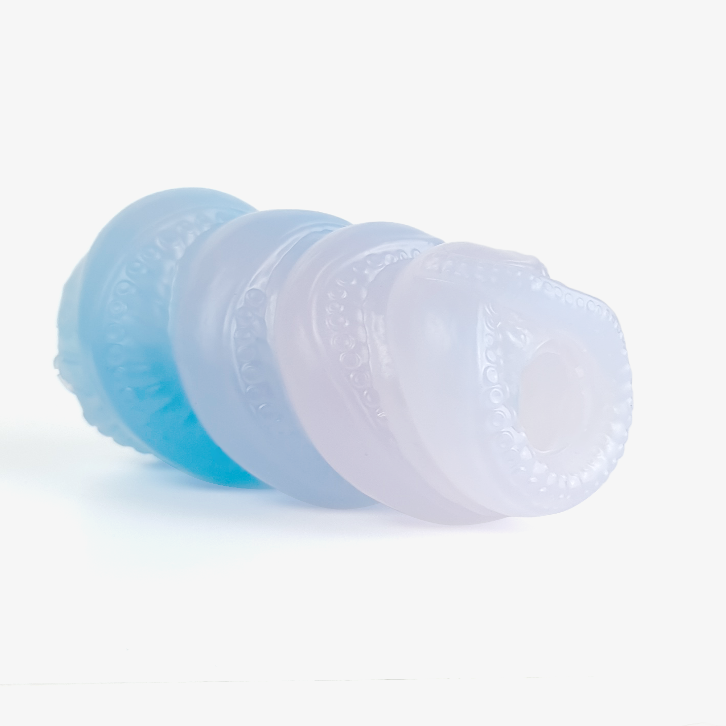 The tentacle masturbator laying down.