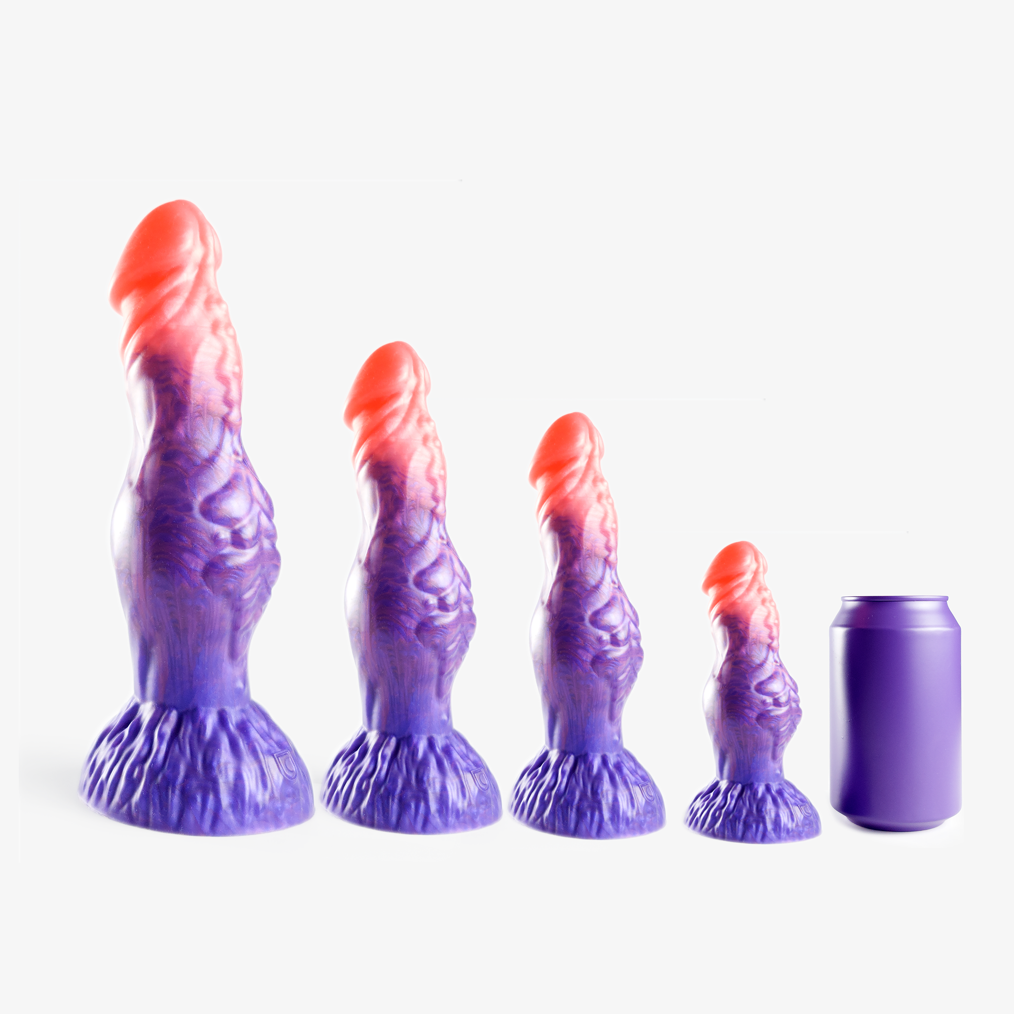 The werewolf dildo size comparison next to 330ml can.