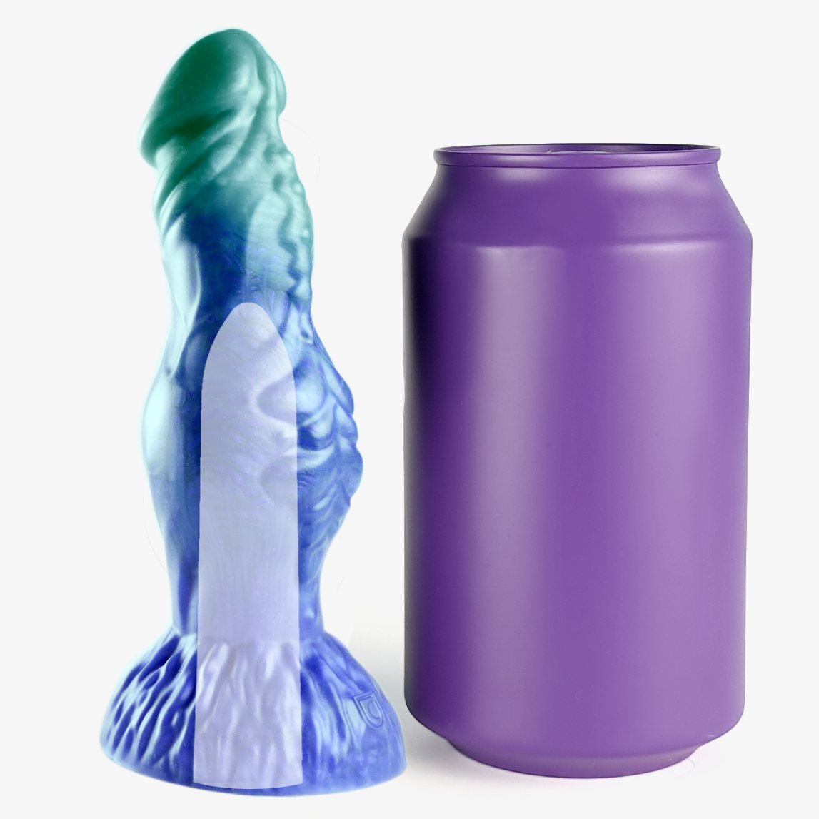 The werewolf bullet sleeve size comparison next to 330ml can.